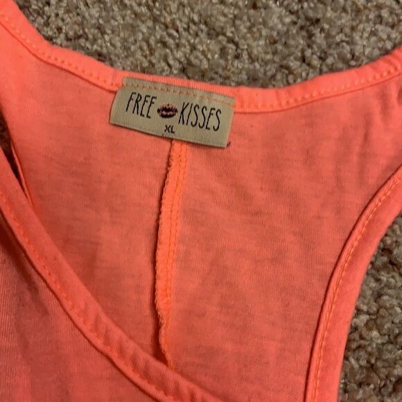 Free Kisses Orange California Tank - Picture 2 of 8